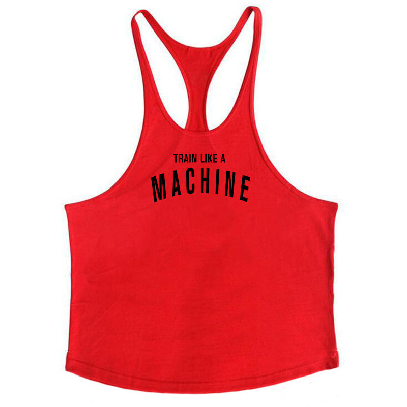 Men's Bodybuilding Stringer Tank Top - 100% Cotton Gym Training Vest from Mish Mash Market