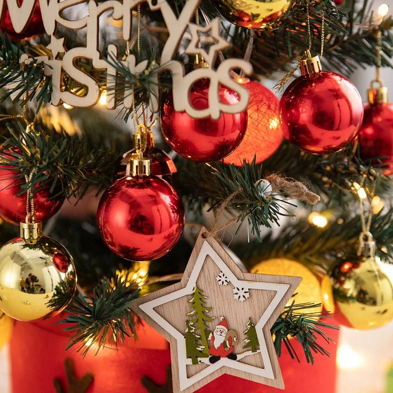 DIY Desktop Mini Christmas Tree with LED Lights
