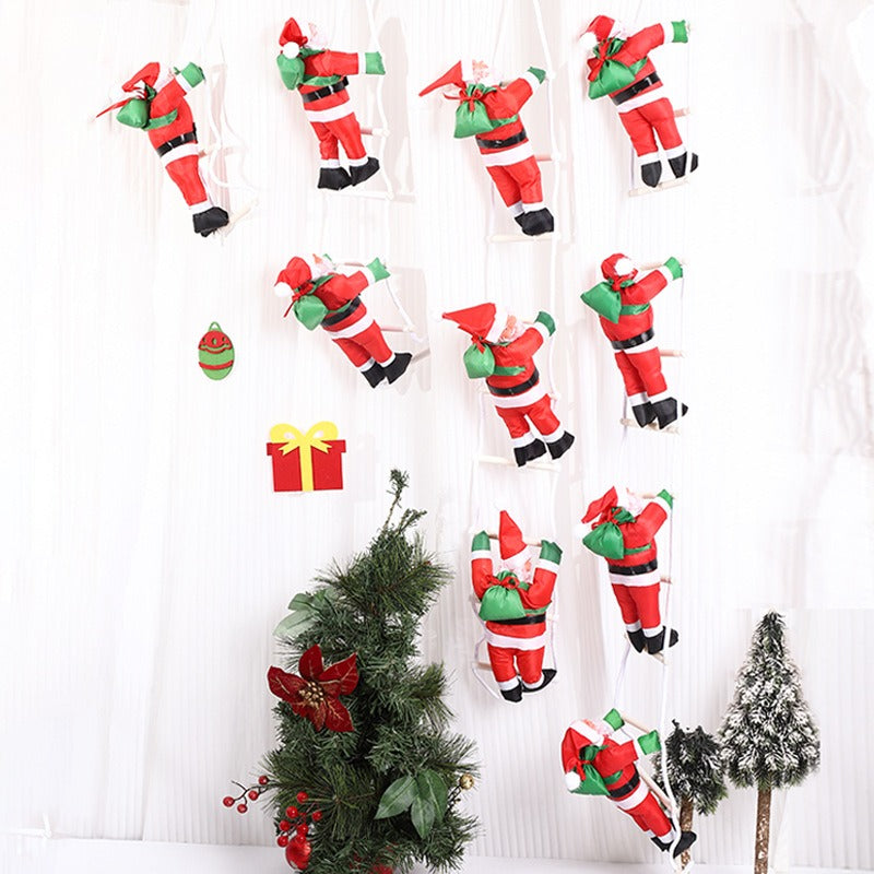 Climbing Santa Claus Ladder