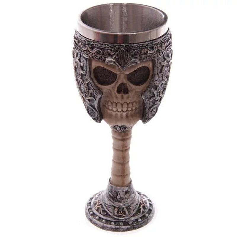 Skeleton Hand Resin Wine Chalice - Gothic Stainless Steel Cup from Mish Mash Market