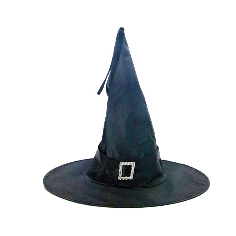 Hanging LED Light-Up Witch Hat Outdoor Halloween Decoration from Mish Mash Market
