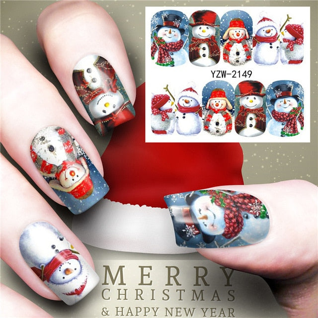 Christmas Water Transfer Nail Decals from Mish Mash Market