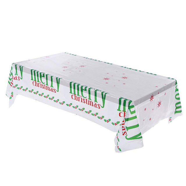 Disposable Christmas Rectangular Table Cover from Mish Mash Market