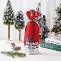 Christmas Gnome Wine Bottle Covers