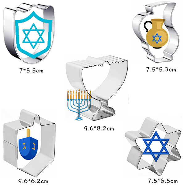 Hanukkah Cookie Cutter Set from Mish Mash Market