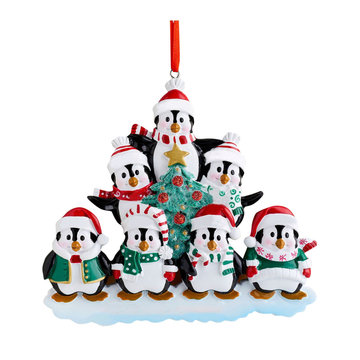 Penguin Family Christmas Ornament