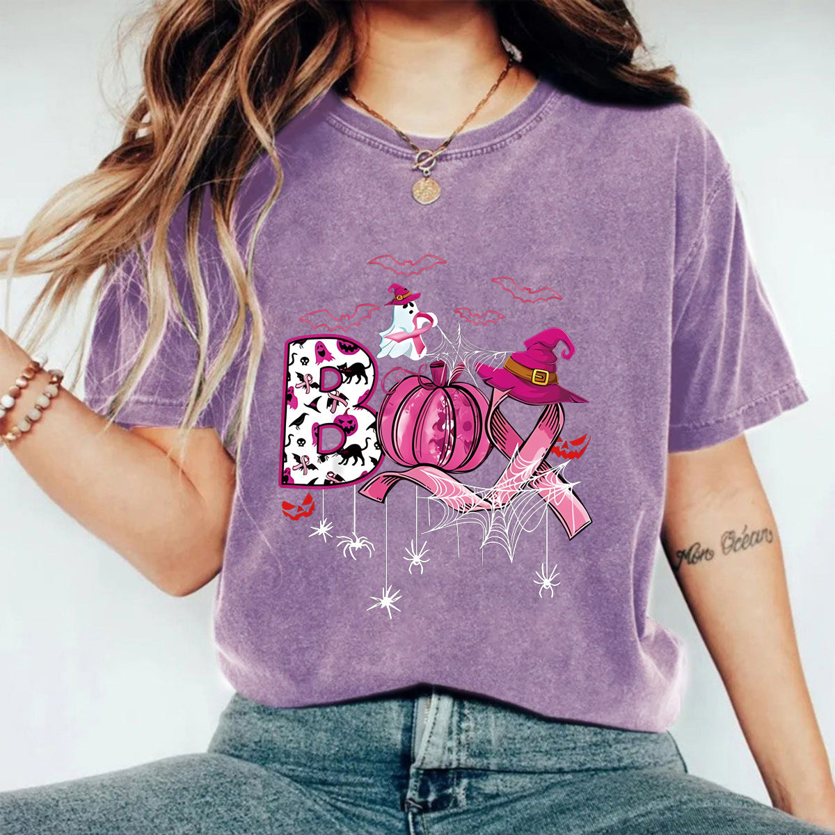 Washed Vintage Halloween T-Shirt - Retro Spooky Graphic Tee from Mish Mash Market