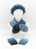 Beret, Scarf and Fingerless Gloves from Mish Mash Market