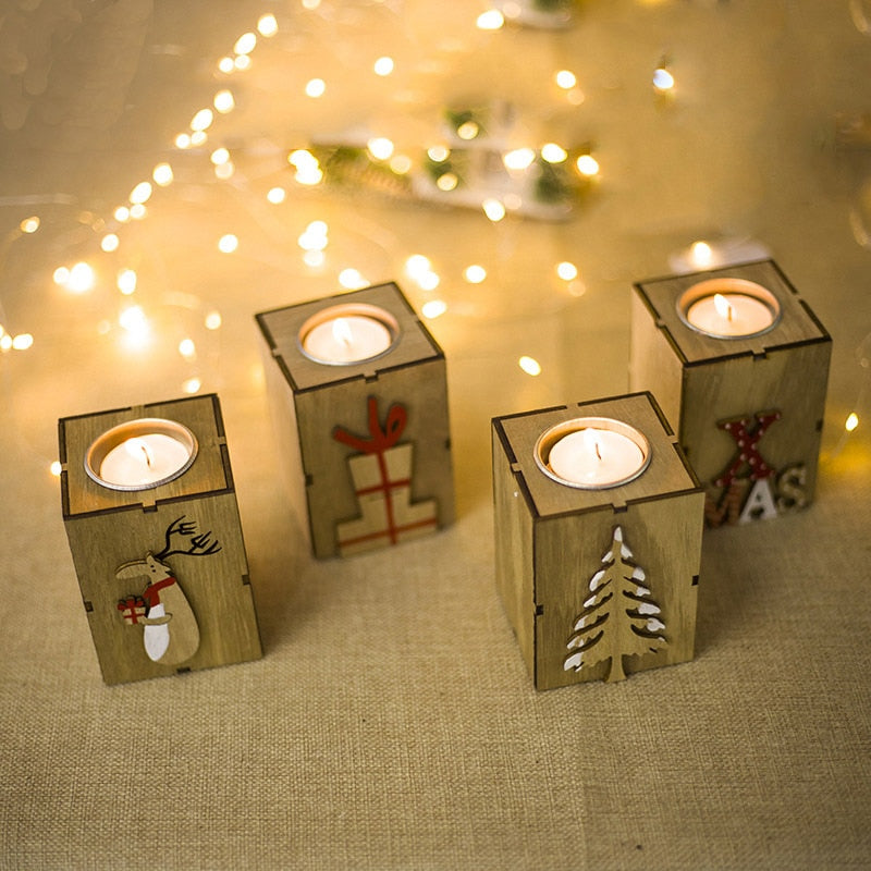 Mini Wooden Candle Holder Ornament from Mish Mash Market