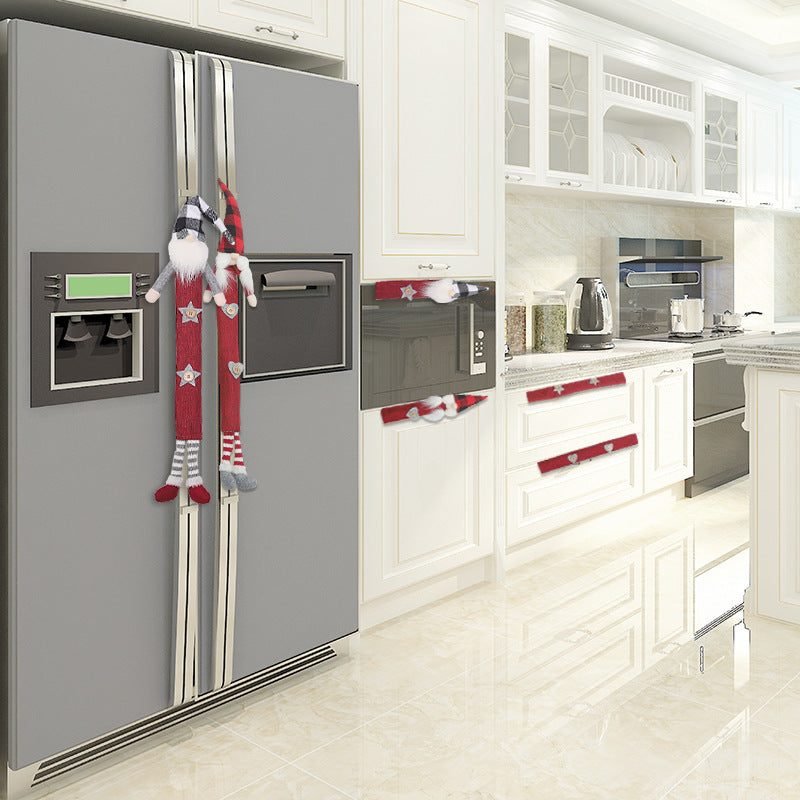 Forest Gnome Christmas Refrigerator Handle Covers 6-Piece Set