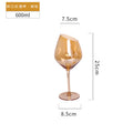 Electroplated Amber & Smoke Gray Wine Glasses and Champagne Flutes