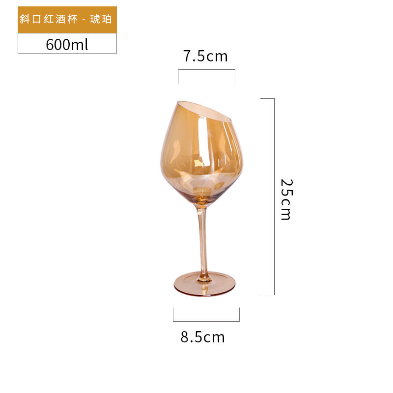 Electroplated Amber & Smoke Gray Wine Glasses and Champagne Flutes