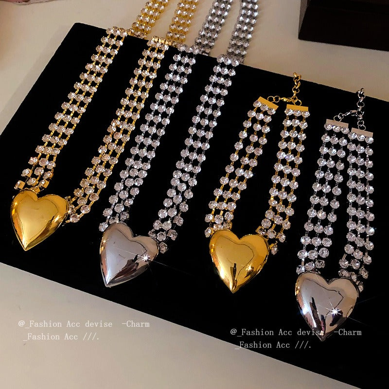 Multi-Layer Love Diamond Necklace from Mish Mash Market