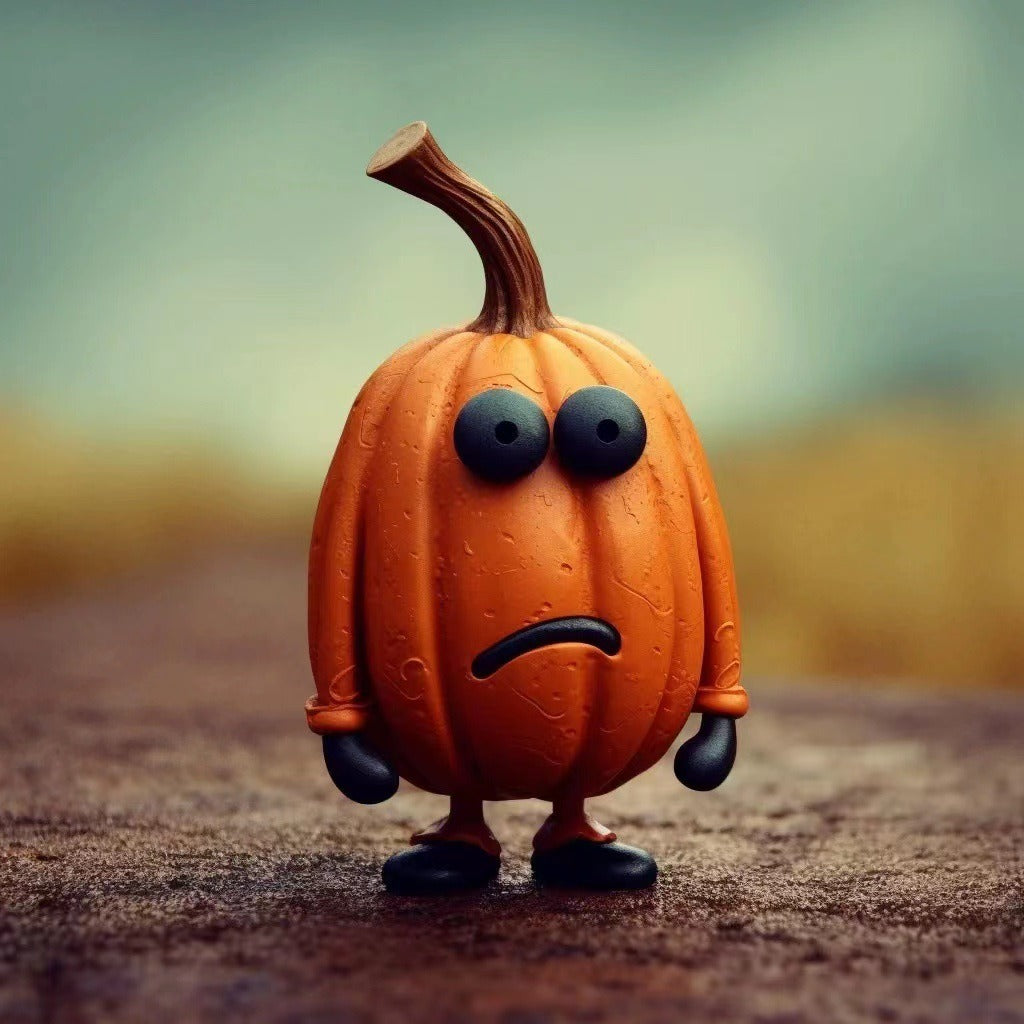 Cute Resin Tabletop Pumpkin Figurine from Mish Mash Market