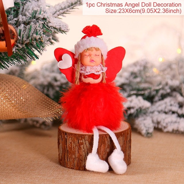 Plush Christmas Angel Tree Pendant Ornament from Mish Mash Market