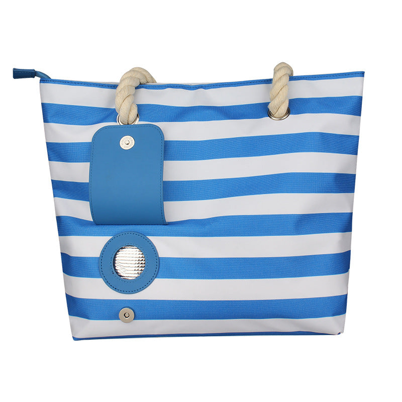Insulated Wine Dispensing Beach Tote Bag from Mish Mash Market