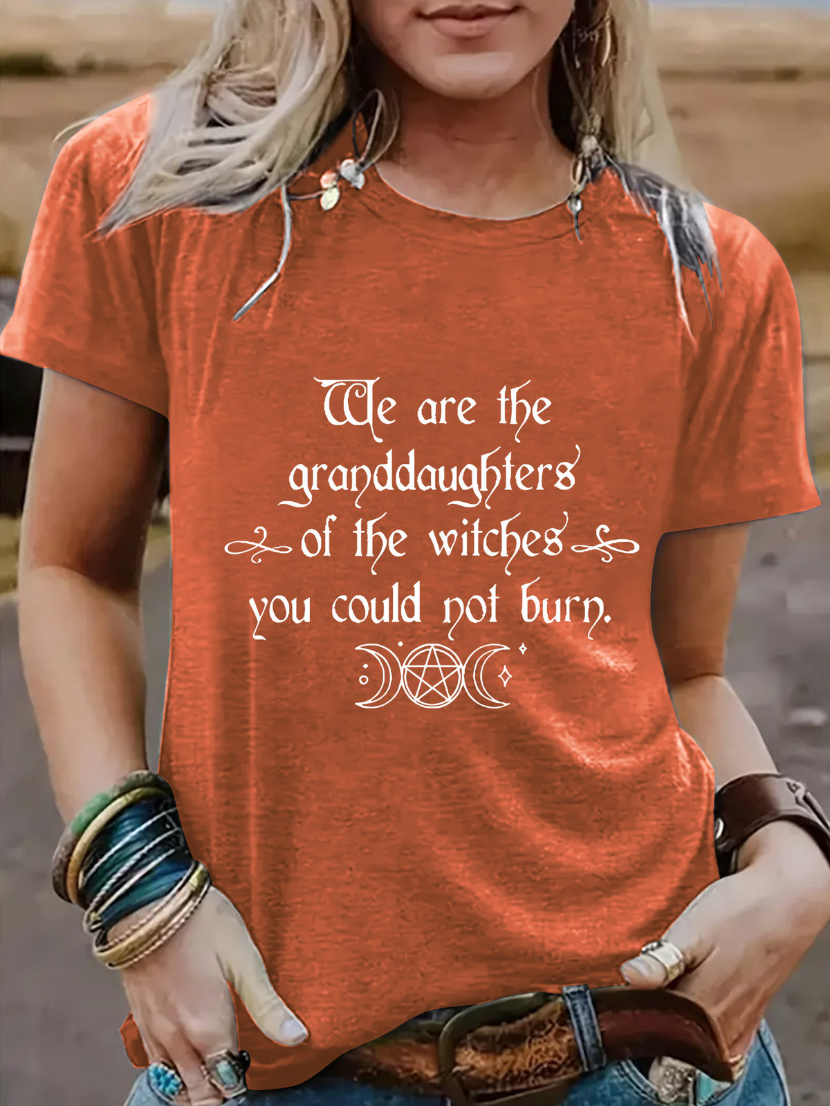 Women's Halloween Witches Granddaughters Graphic Short Sleeve T-Shirt from Mish Mash Market