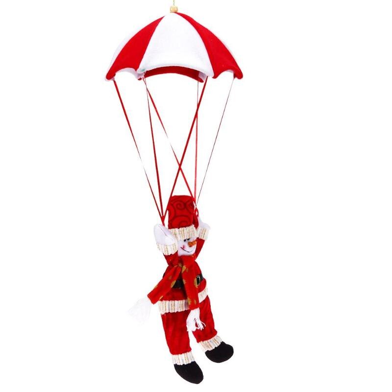 Christmas Santa Claus Snowman Parachute Hanging Ornaments