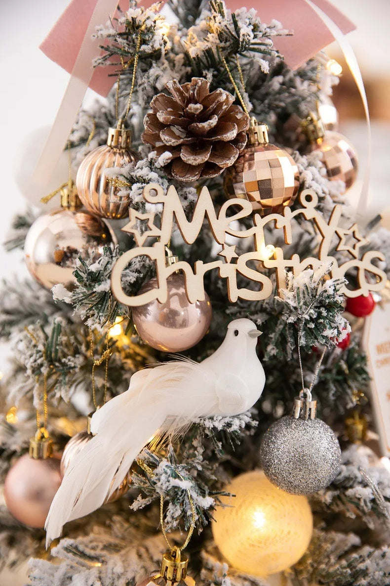 DIY Desktop Mini Christmas Tree with LED Lights