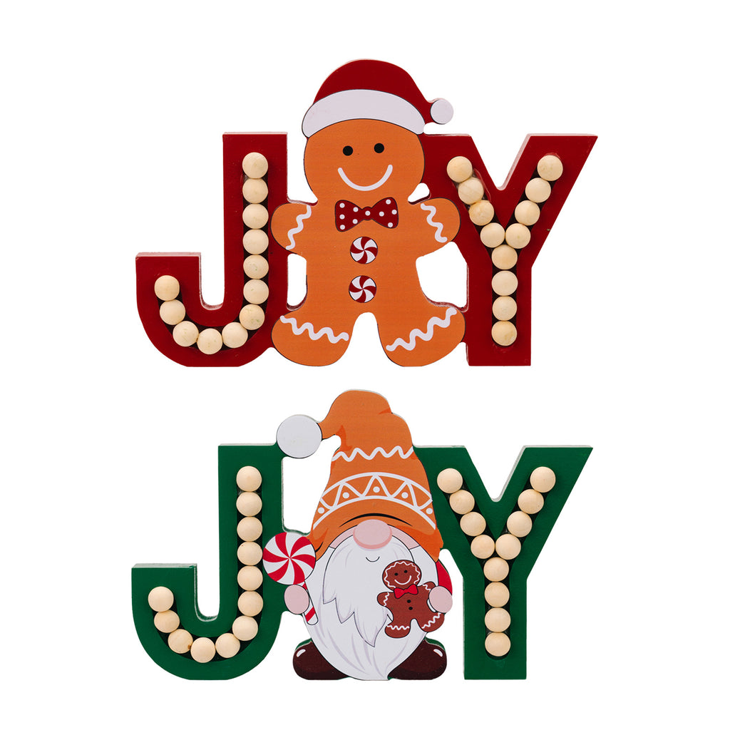 Christmas Wooden JOY Tabletop Decor