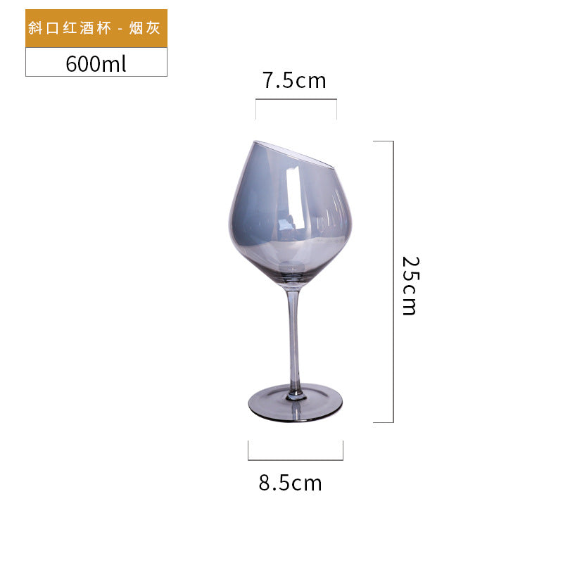 Electroplated Amber & Smoke Gray Wine Glasses and Champagne Flutes from Mish Mash Market