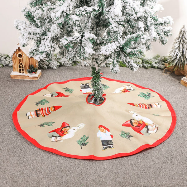 Cozy Velvet Vintage Christmas Tree Skirt from Mish Mash Market