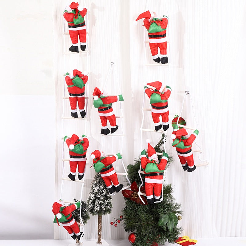 Climbing Santa Claus Ladder