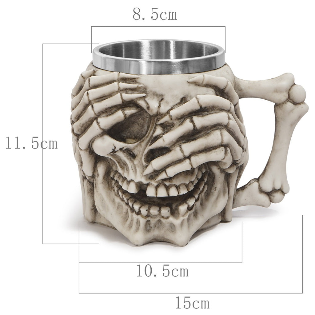 Gothic Skull Wine Goblet from Mish Mash Market