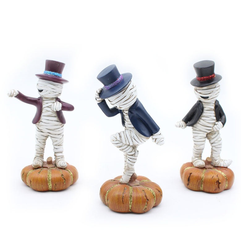 Halloween Resin Mummy Doll Statues