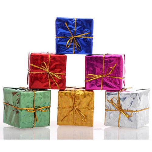 12PC Set Christmas Box Ornament