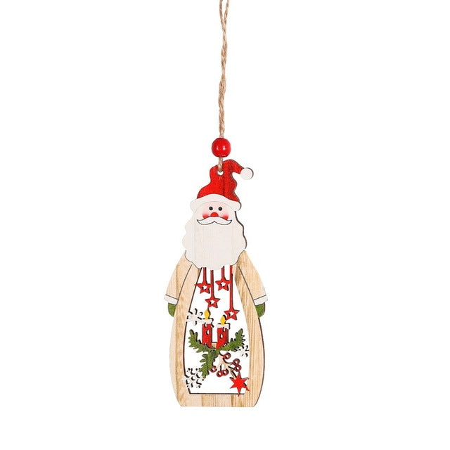 Wooden Bottle Shaped Christmas Ornament from Mish Mash Market