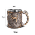 Viking Valknut Resin Stainless Steel Cup from Mish Mash Market