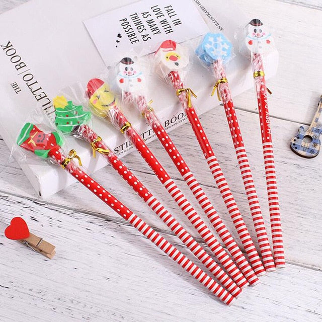 5 Piece Festive Christmas Pencil Set from Mish Mash Market