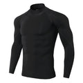 Men's High Collar Fitness Long Sleeved Pro Sports T-Shirt from Mish Mash Market