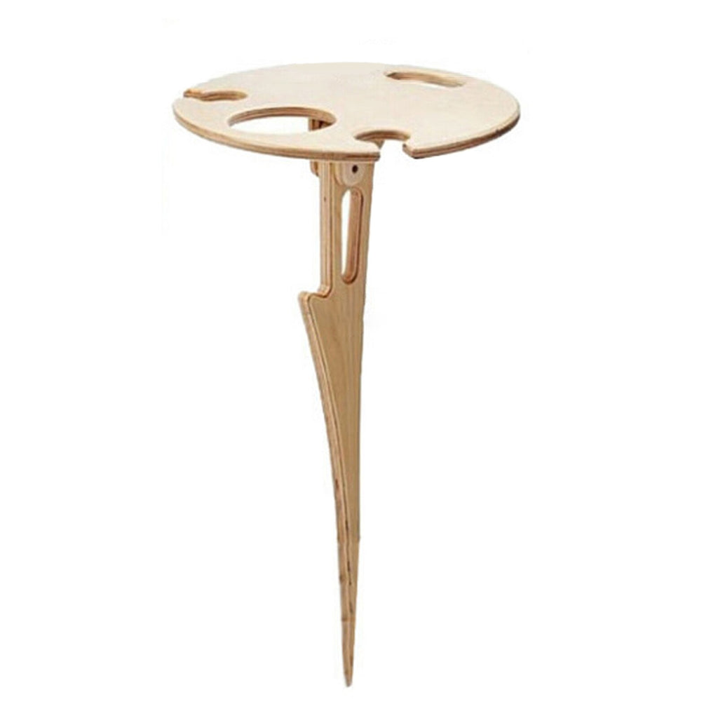 Portable Wooden Outdoor Wine Table from Mish Mash Market