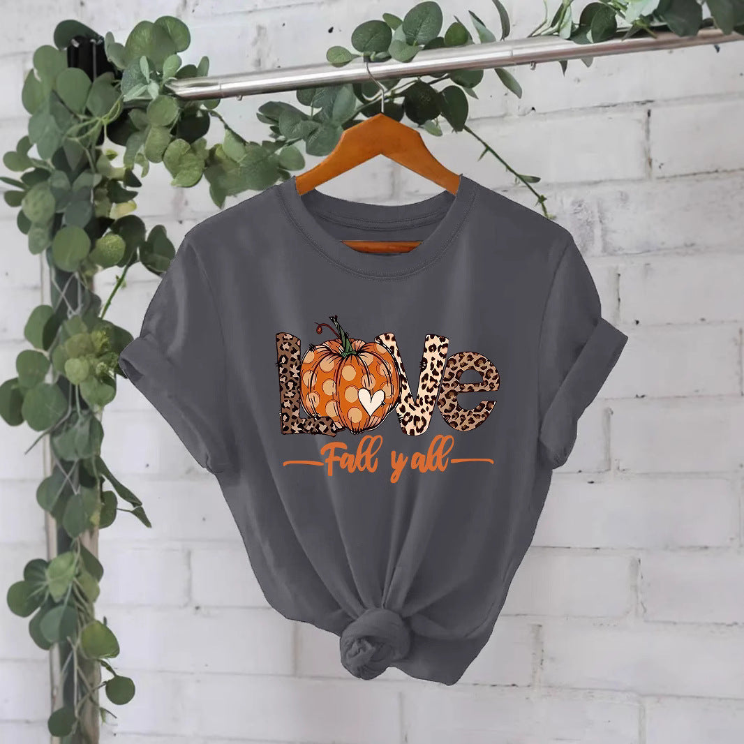 LOVE Pumpkin Fall Y'all Short Sleeve T-Shirt from Mish Mash Market