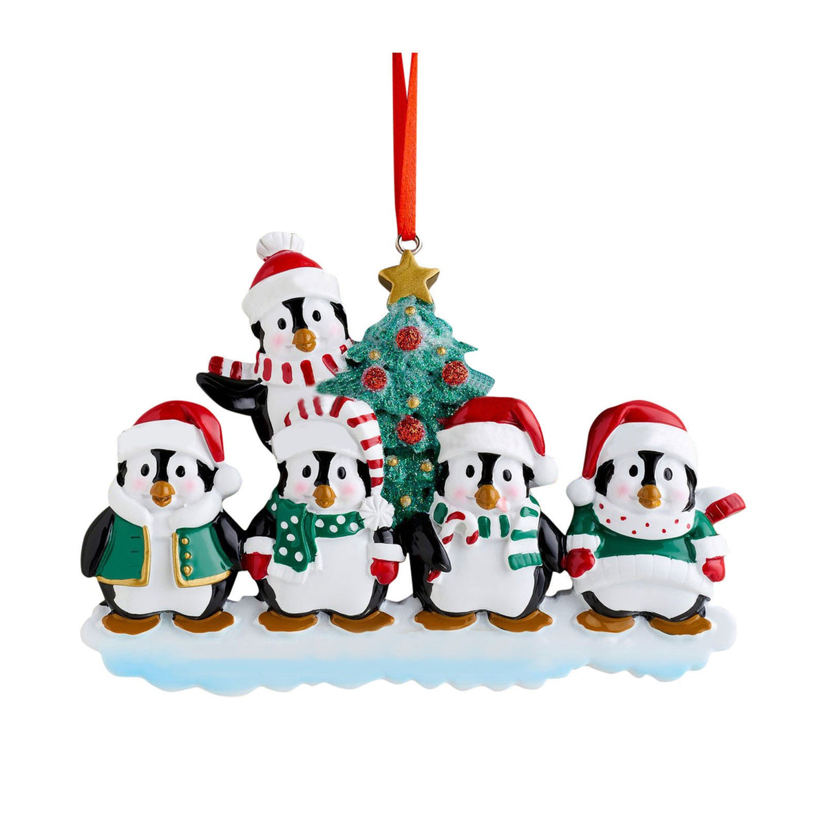 Penguin Family Christmas Ornament