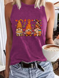 Fall Harvest Gnomes Printed Tank Top from Mish Mash Market
