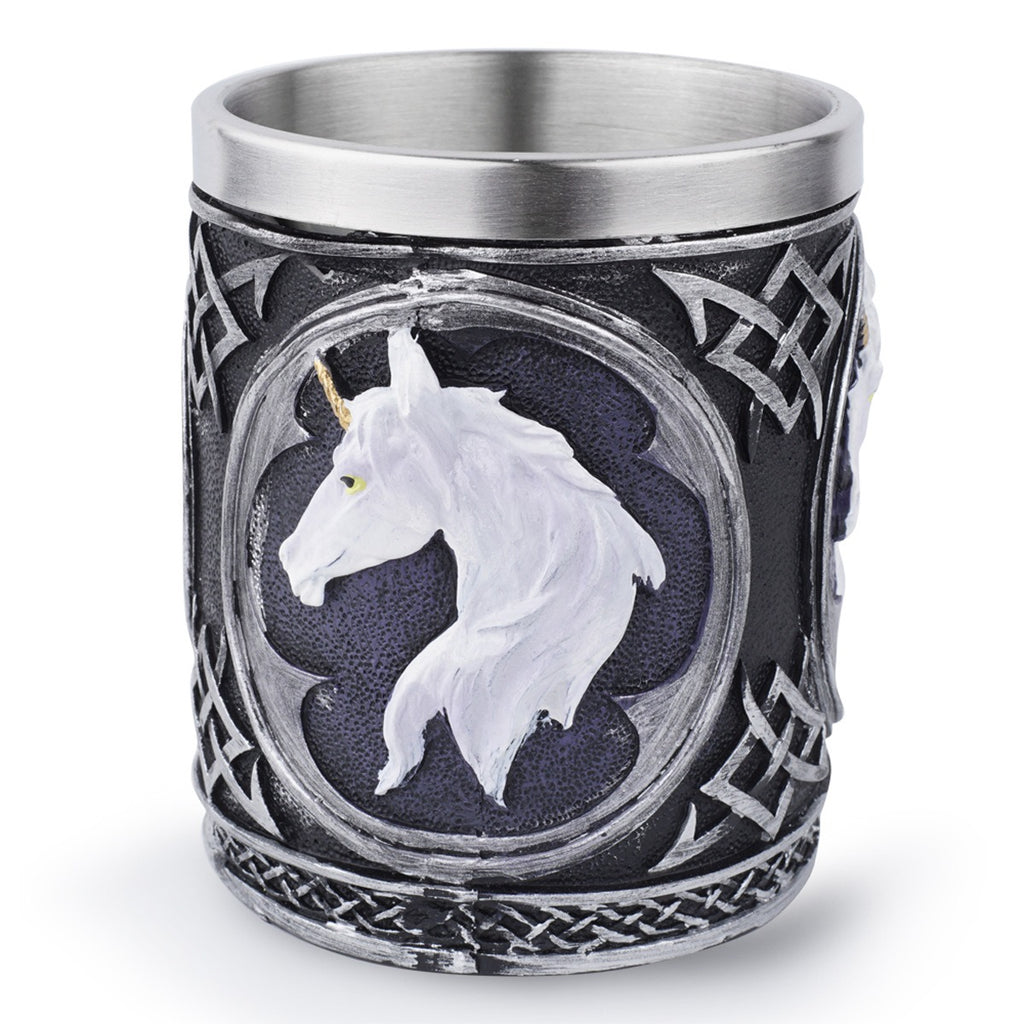Viking Style Unicorn Resin & Stainless Steel Mug