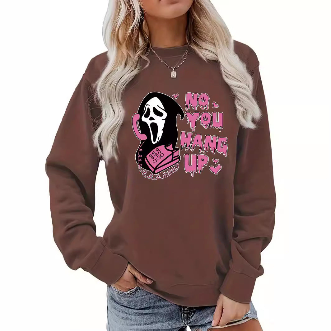 Halloween Ghostface "No You Hang Up" Fleece Sweatshirt