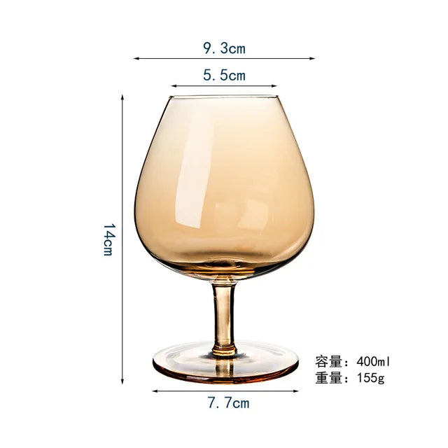 Nordic Luxury Amber Champagne Flutes – Gold Rimmed Lead-Free Crystal from Mish Mash Market