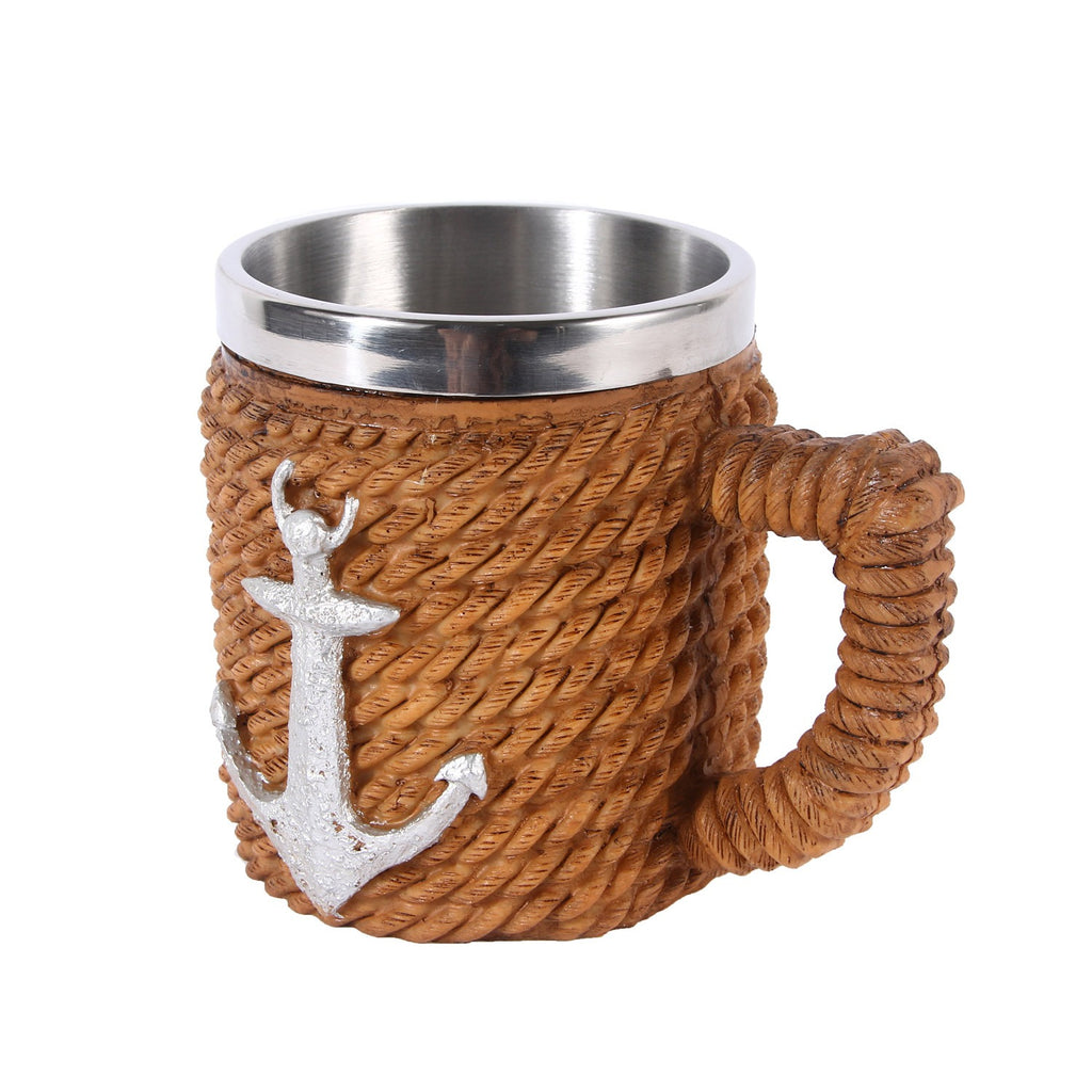 Nautical Anchor Rope Stainless Steel Mug from Mish Mash Market