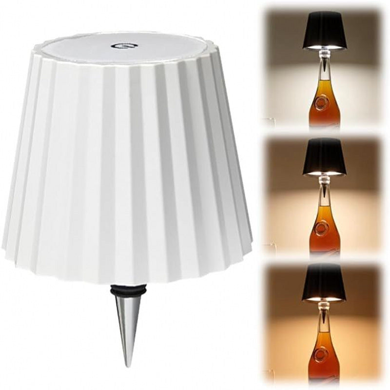 Rechargeable LED Wine Bottle Lamp - RGB Dimmable Bar Decor from Mish Mash Market
