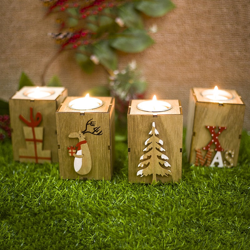 Mini Wooden Candle Holder Ornament from Mish Mash Market