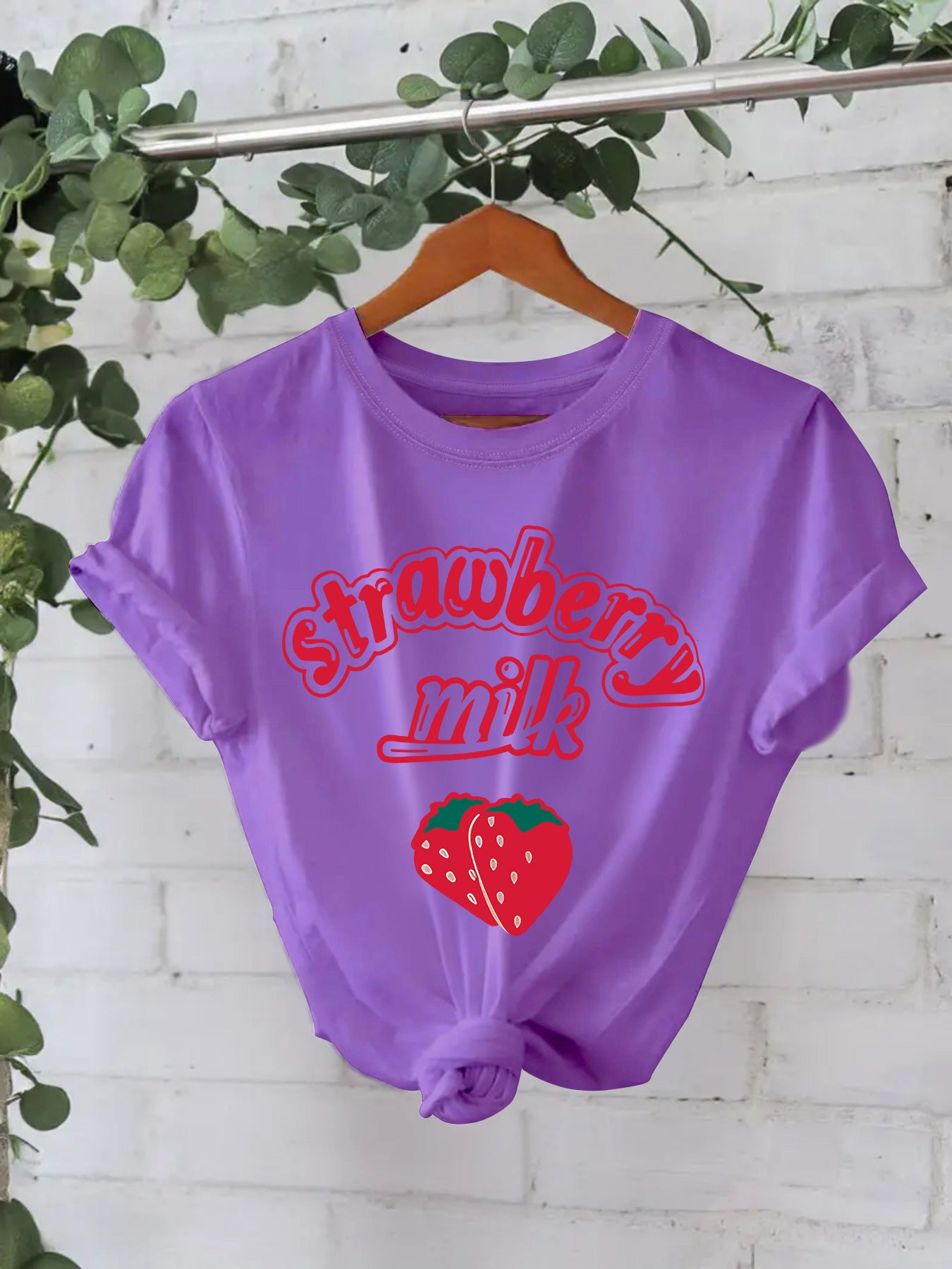 Women’s Cherry Graphic T-Shirt – Love You Cherry Much Short Sleeve Crew Neck Tee