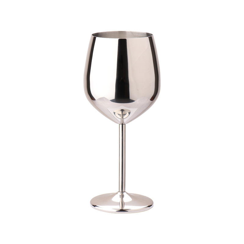 500ml Stainless Steel Wine Glass – Drop-Resistant Metal Goblet for Outdoor & Home Bar