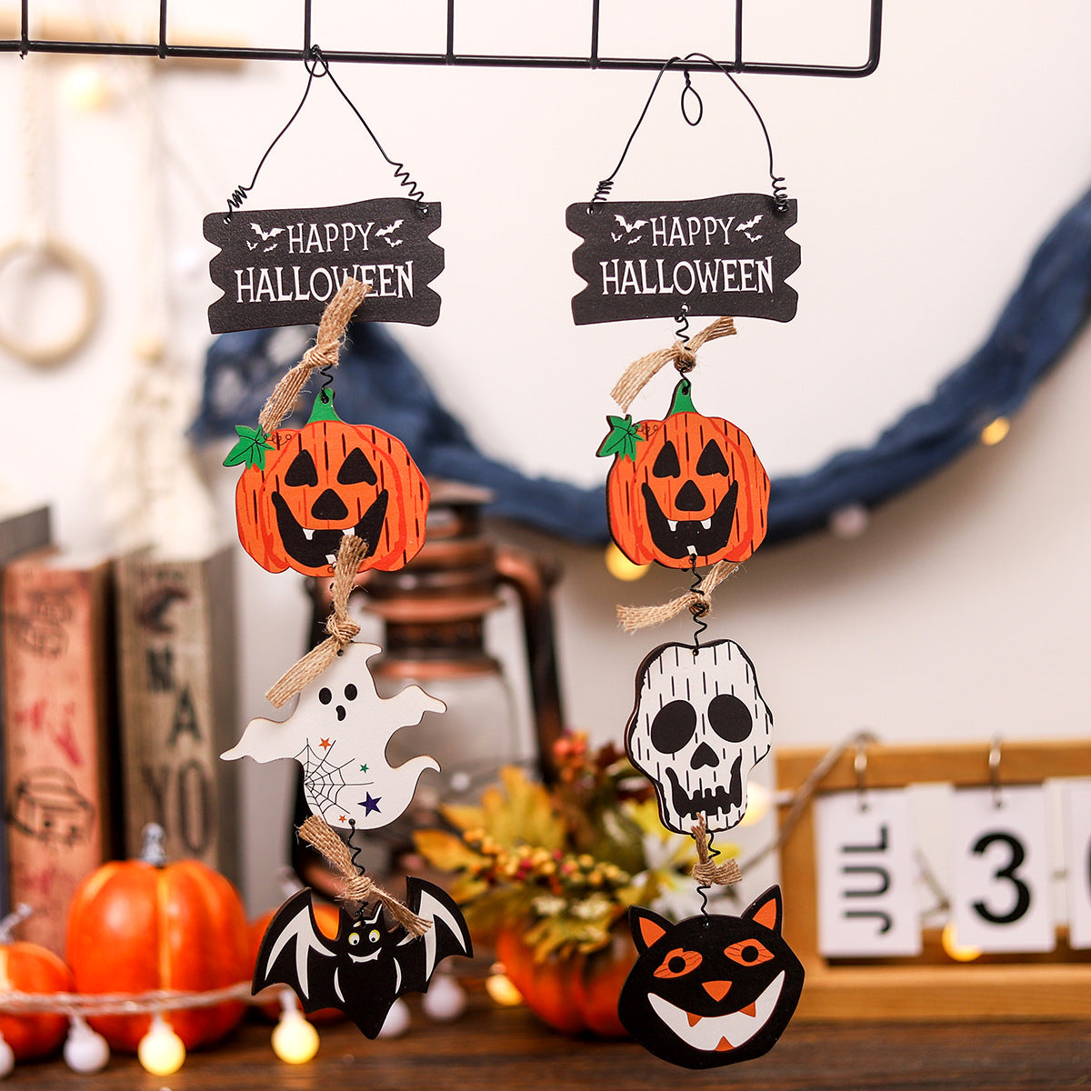 Halloween Wooden Hanging Sign