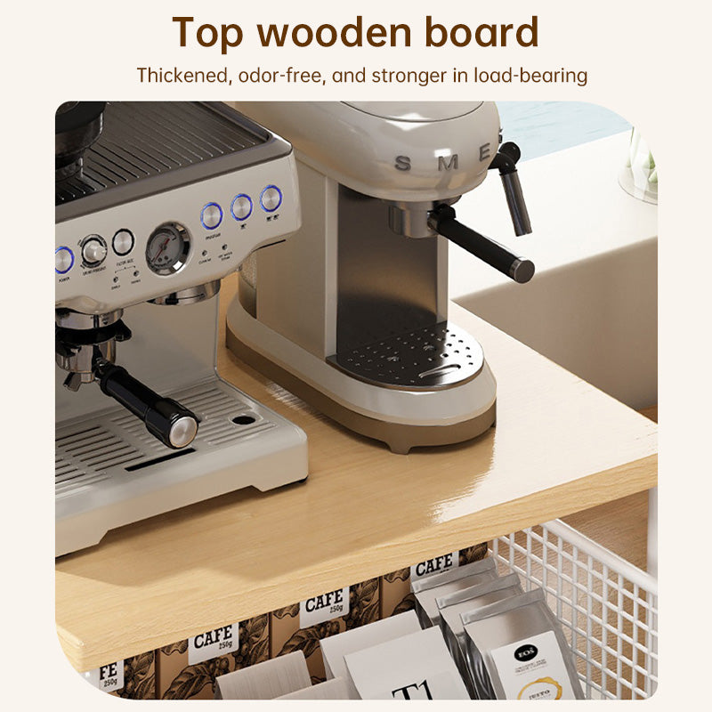 Modern Microwave Shelf Modern Microwave Shelf with Drawer from Mish Mash Market