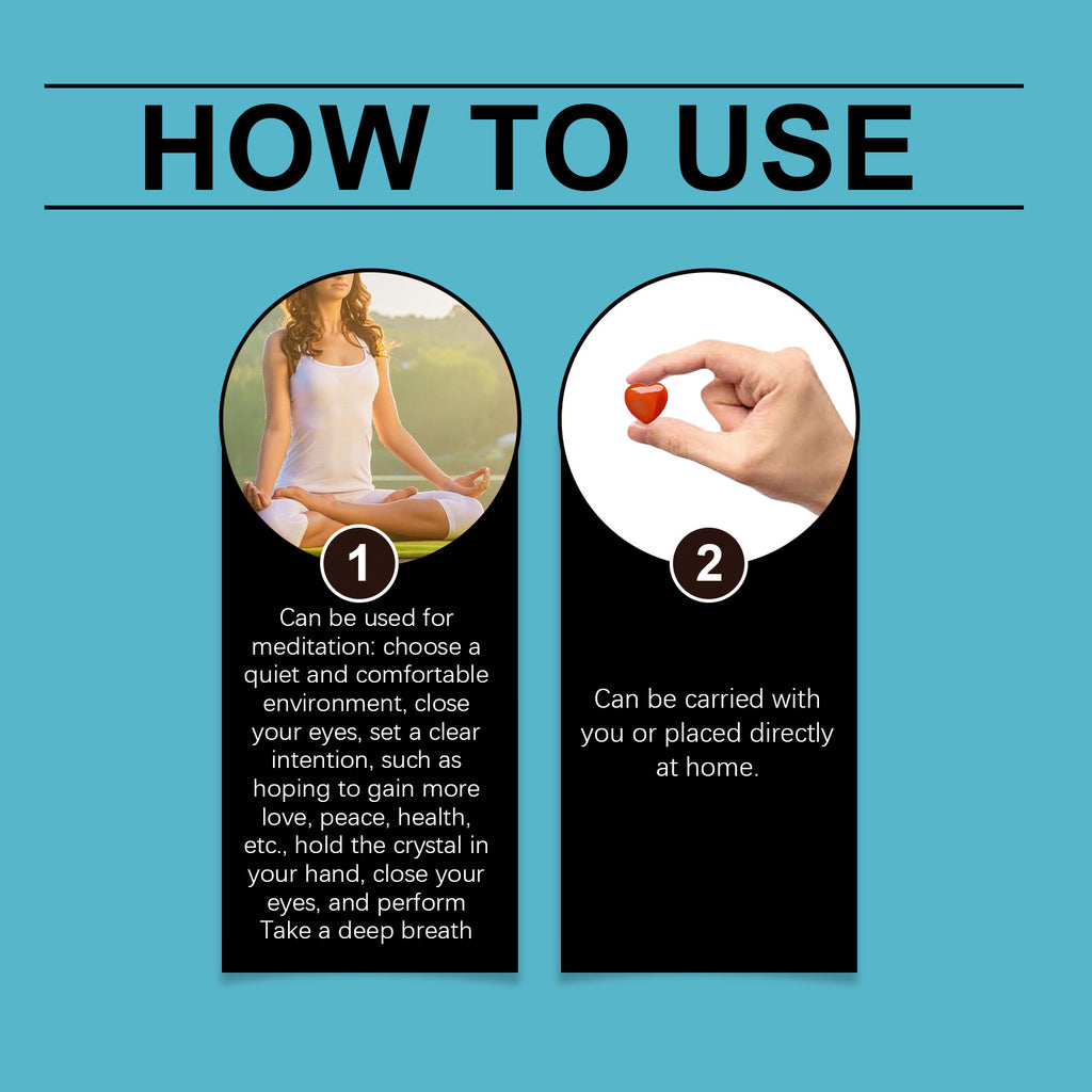 7-Piece Love Crystal Healing Stone Set - Natural Chakra Balance Kit from Mish Mash Market