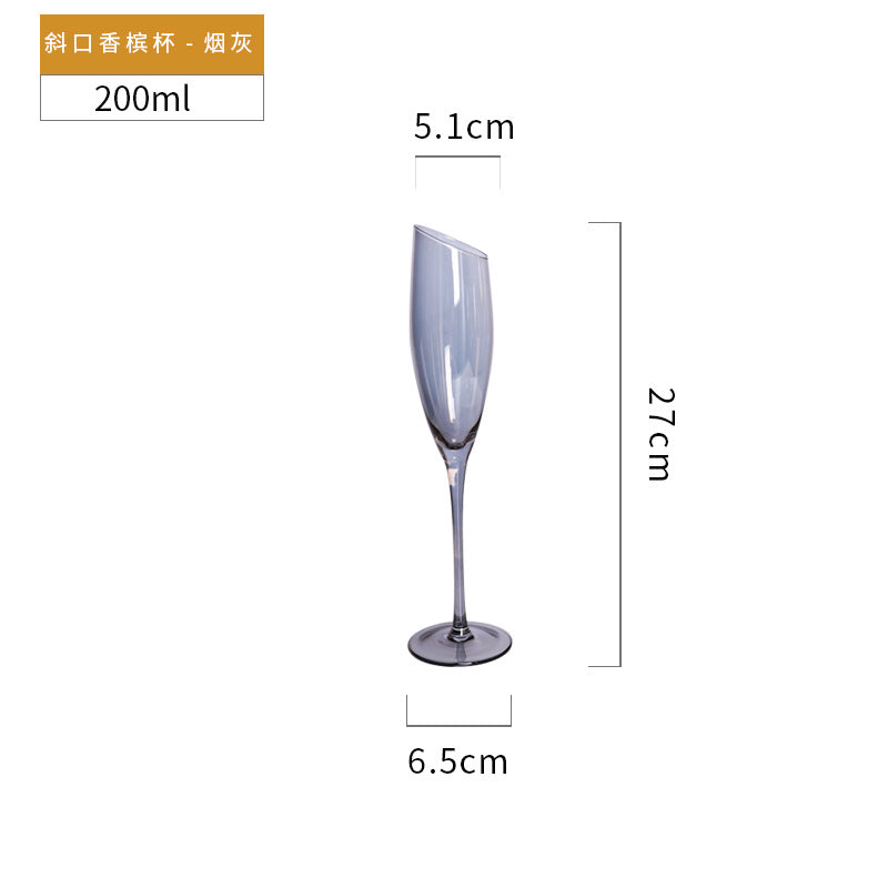 Electroplated Amber & Smoke Gray Wine Glasses and Champagne Flutes from Mish Mash Market